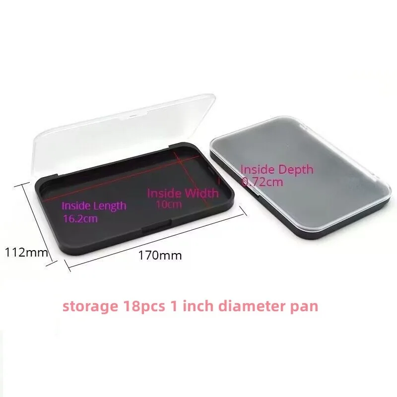 5pack Rectangular Magnet Makeup Palette Dispensing Eyeshadow Lipstick Dish Blush Powder Magnetic Storage Box Empty Plate F3387 image 3