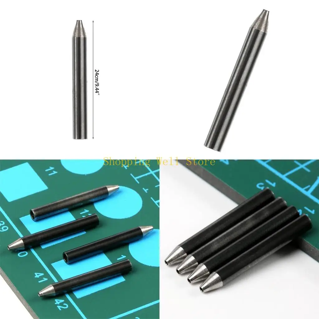 KX4B 라운드 스틸 가죽 홀 펀처 3mm 가죽 공예 홀 펀치 커터 벨트