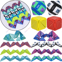 3D Printed Transforming Cube Magic Cube Adult Stress Relief Fidget Toys Decompression Transformable Cubes Kids Educational Toys