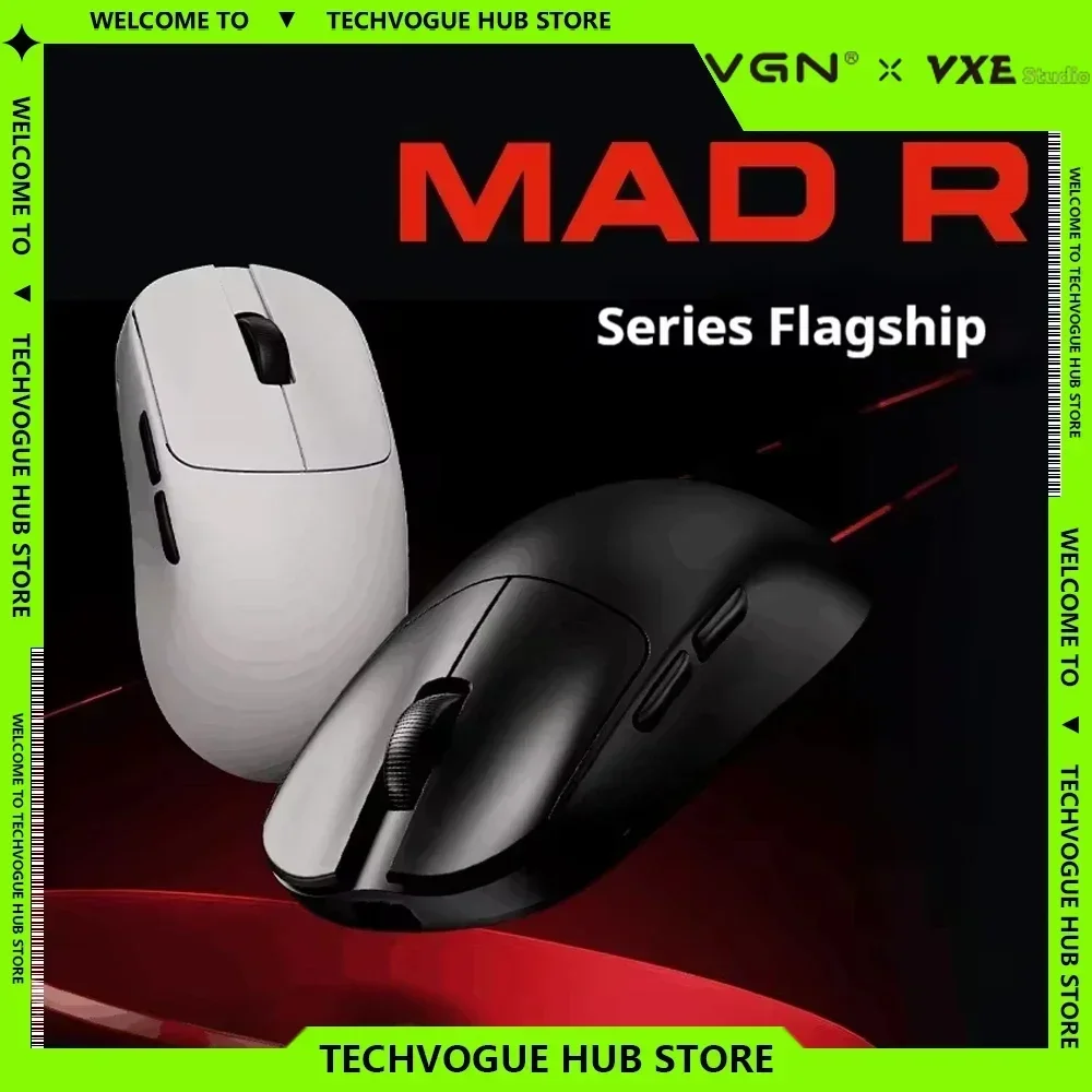 VGN VXE MAD R MAJOR Gaming Mouse 8000 PAW3950 Sensor FPS Wireless Mouse Gaming Low Latency Light Weight Customized Gamer Mouse