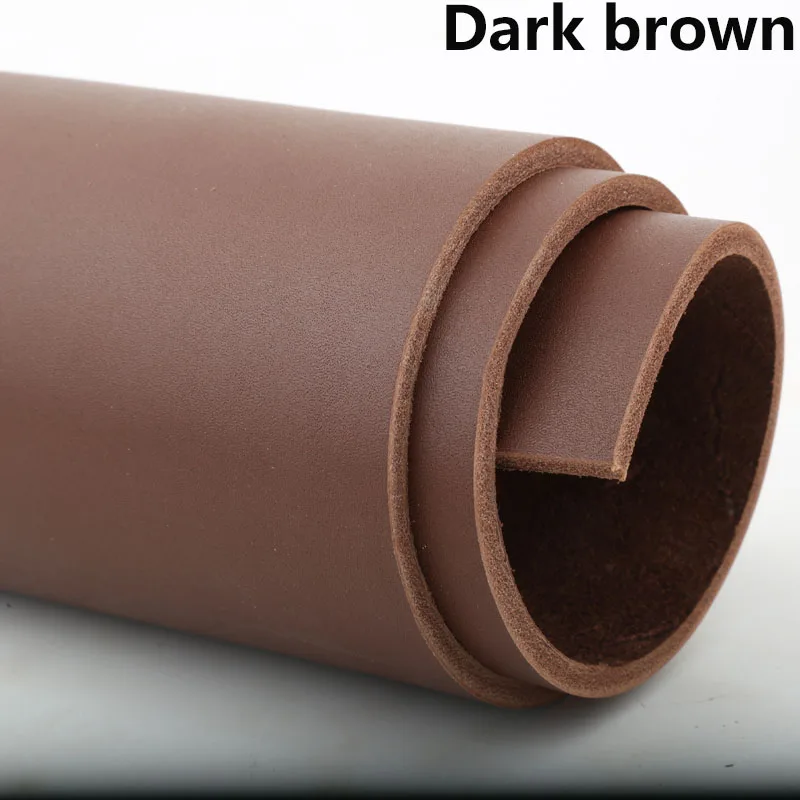 Hard cowhide leather material, whole piece of cattle vegetable tanned leather, top layer cowhide, 4mm thick leather, carving kni image 3