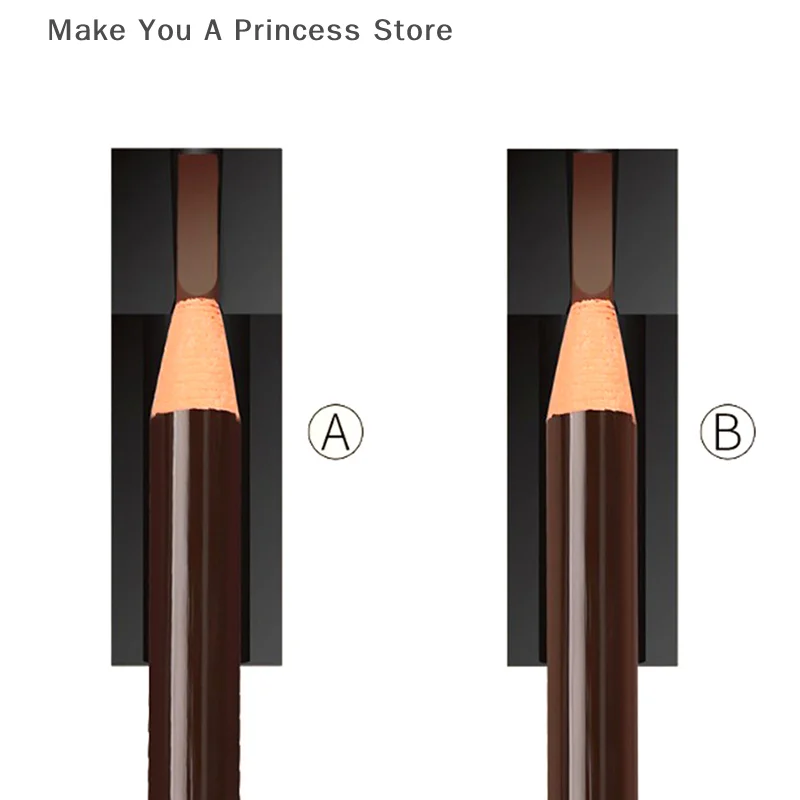 1 Stuks 2 In 1 Wenkbrauw Puntenslijper Multifunctionele Gereedschappen Voor Permanente Make-Up Wenkbrauw Lip Liner Eyeliner Potlood Tattoo Supply