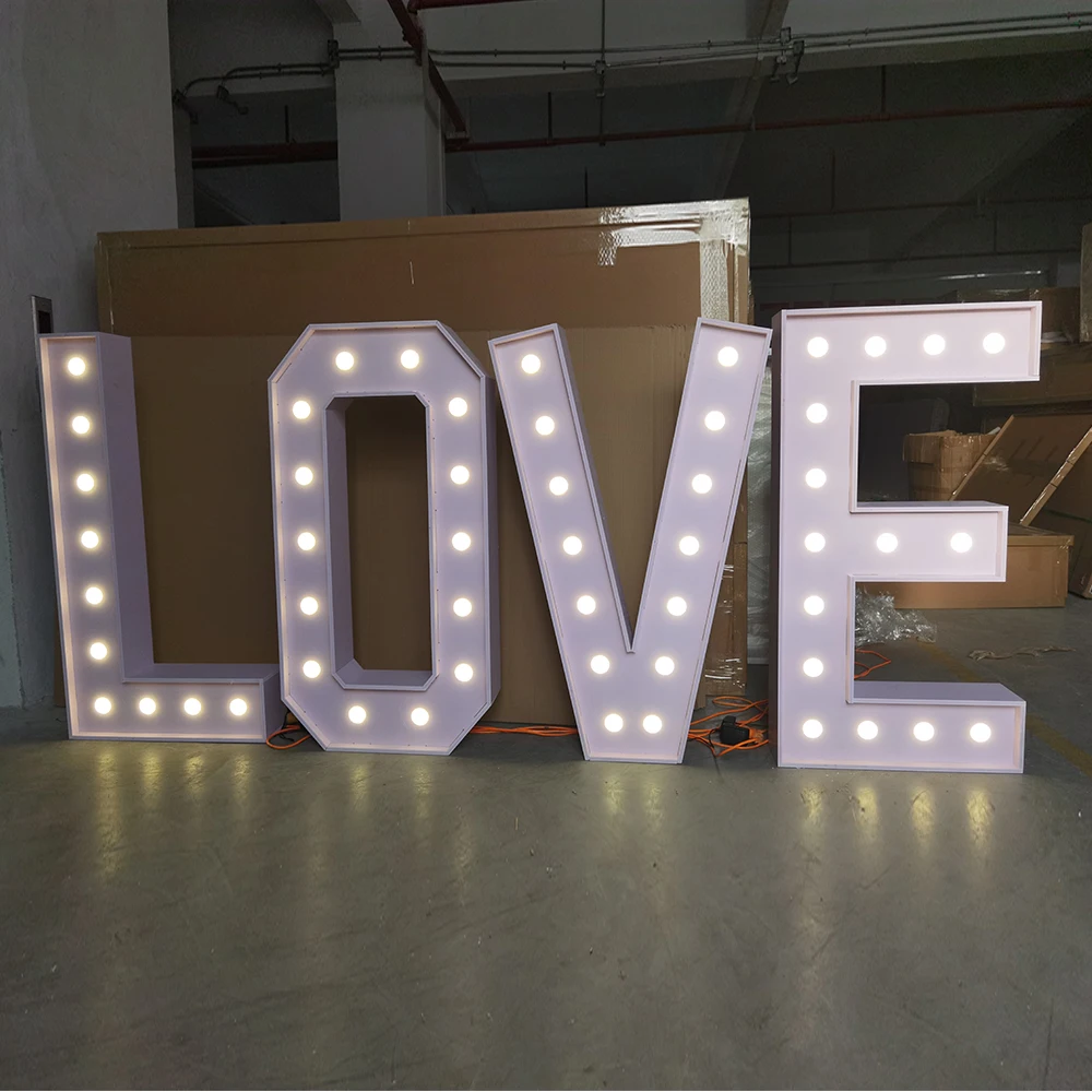 marquee light up letter led numbers 4ft mr and mr sign marry me large big wedding love giant light marquee letter