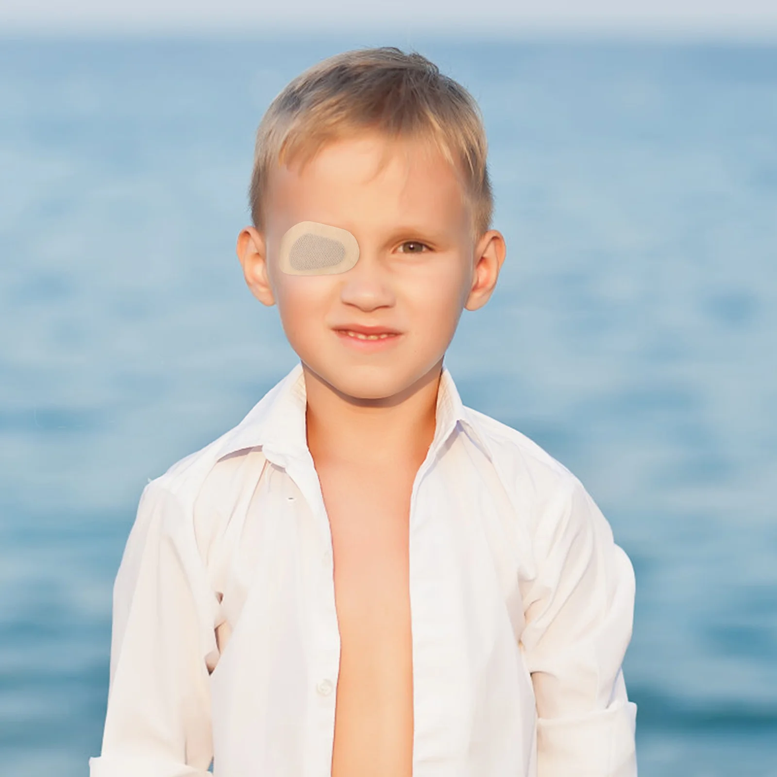 12 قطعة بقع الحول تنفس غير المنسوجة للبالغين تصحيح الرؤية التدريب للتحلل أغطية العين للأطفال واحدة