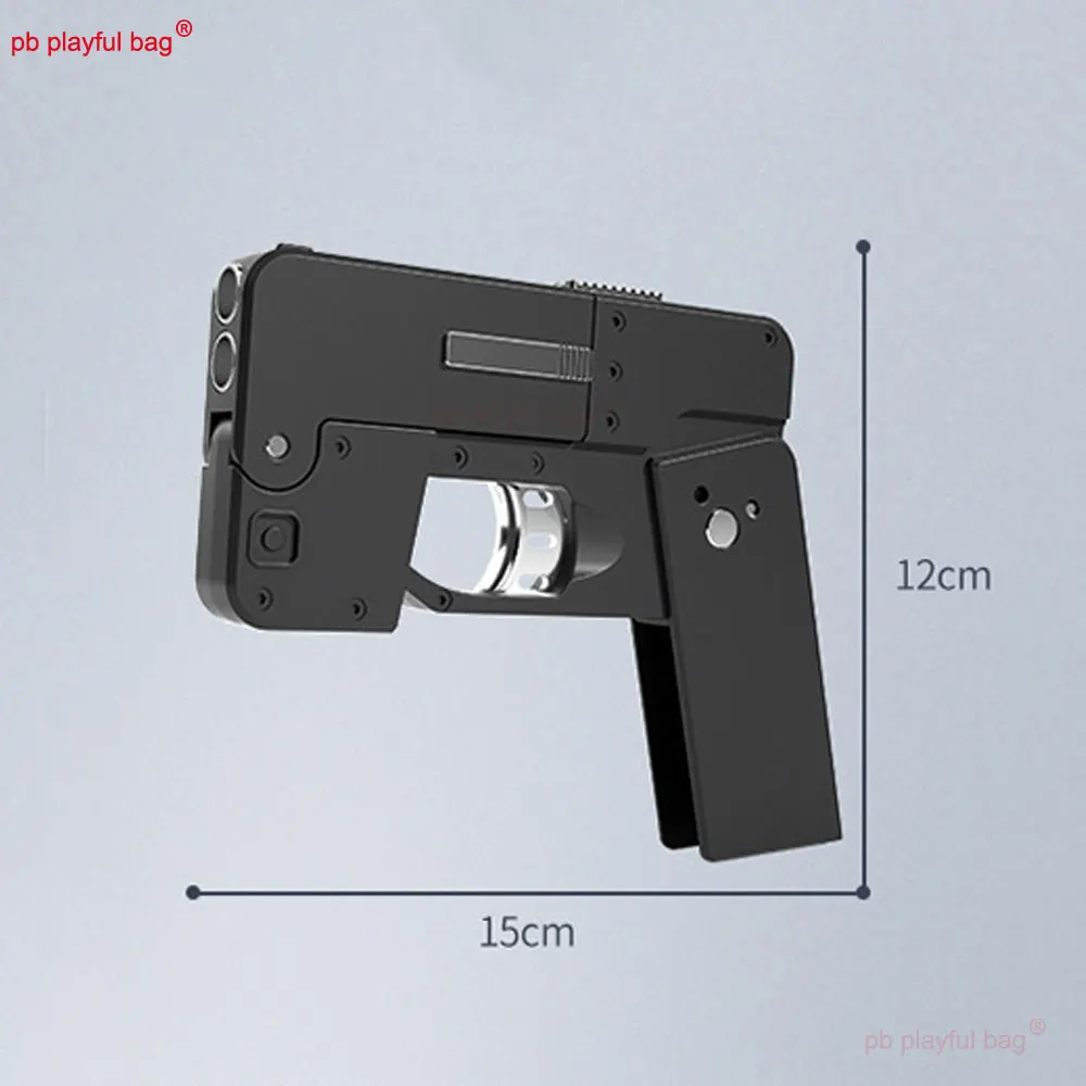 Outdoor Sports Folding Toy Gun Simulated Mobile Phone Model Soft Bullet Launcher Adult Leisure CS Games Toy Accessories QG490