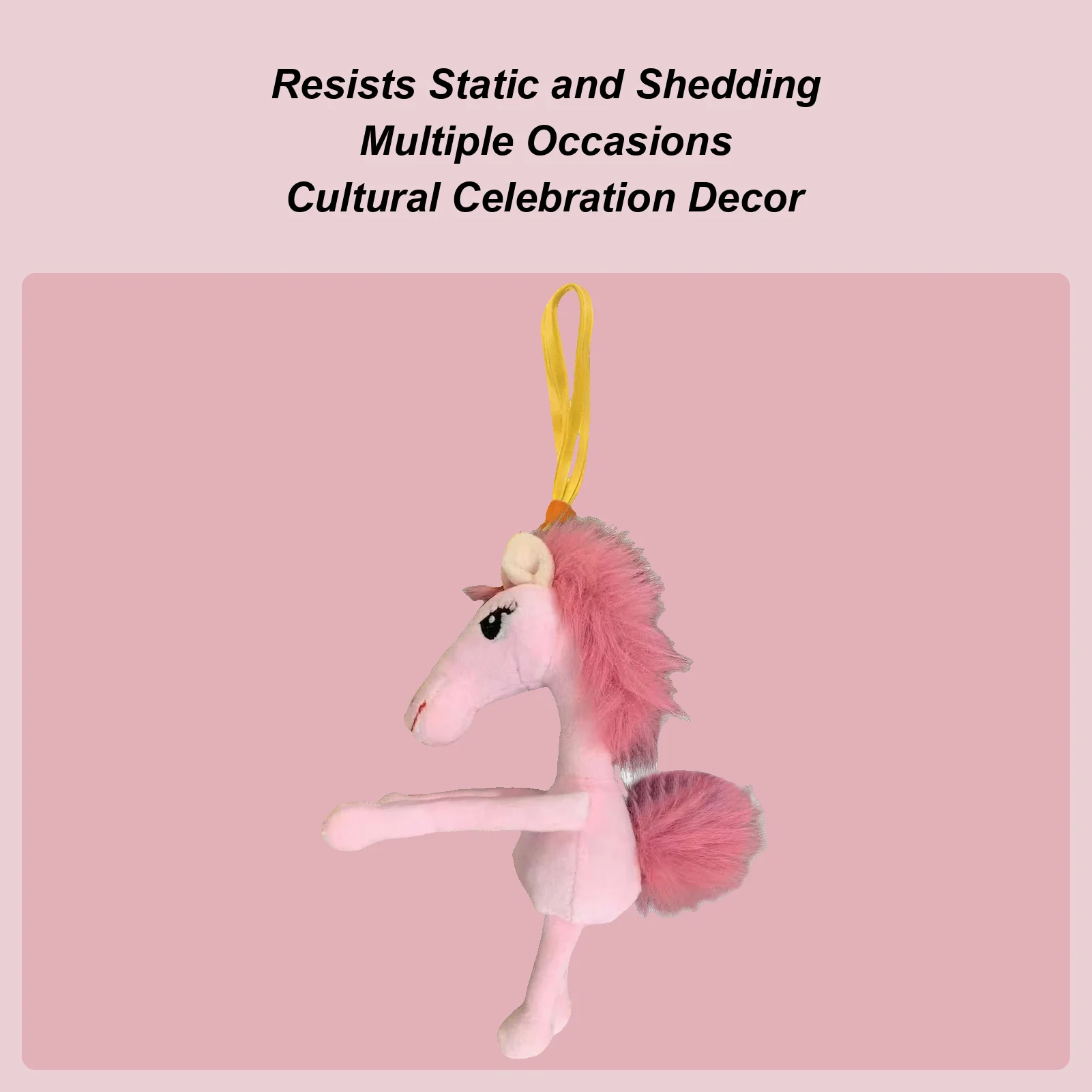 

Chinese New Year Horse Keychain Chinese Cute Soft Home Decors Horse Stuffed Animal For Cars Bags Dining Tables Shop Home School