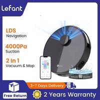 LEFANT M1 Robot Vacuum Cleaner with Multi-Floor Mapping, 4000Pa, 4000 mAh Battery, LDS Navigation,APP/Alexa,smart Home appliance