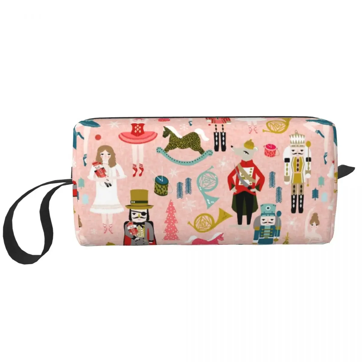 Custom Nutcracker Ballet Dancer Toiletry Bag for Women Cosmetic Makeup Organizer Ladies Beauty Storage Dopp Kit Box