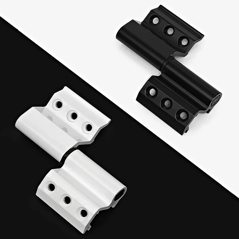

1PCS Broken Bridge Aluminum Window Hinge European Standard Groove No Hole Window Folding Inner Outer Swing Door Window Hinges