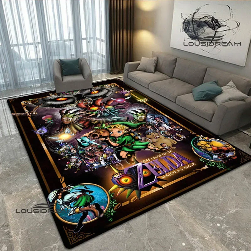 3D Classic game Z-Zeldas Cartoon carpet Non -slip carpet rugs for bedroom area rug room decor Yoga mat Door pad birthday gift