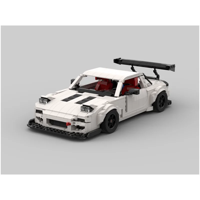 

1188 деталей конструктора в виде моделей автомобилей, креативные игрушки-головоломки RX7 для детей, развивающие игрушки.