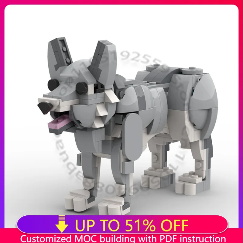 

280 PCS MOC Customize Animal 31163 Wolf Model Building Block Creative Educational Assembly Toy Birthday Christmas Gifts For Kids