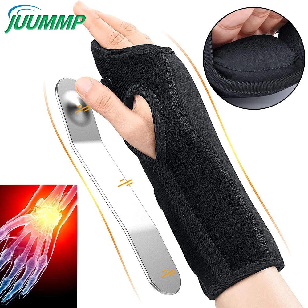 

Wrist Brace for Carpal Tunnel, Night Sleep Wrist Support Brace, Great for Wrist Pain,Sports Injuries, for Left & Right Hands