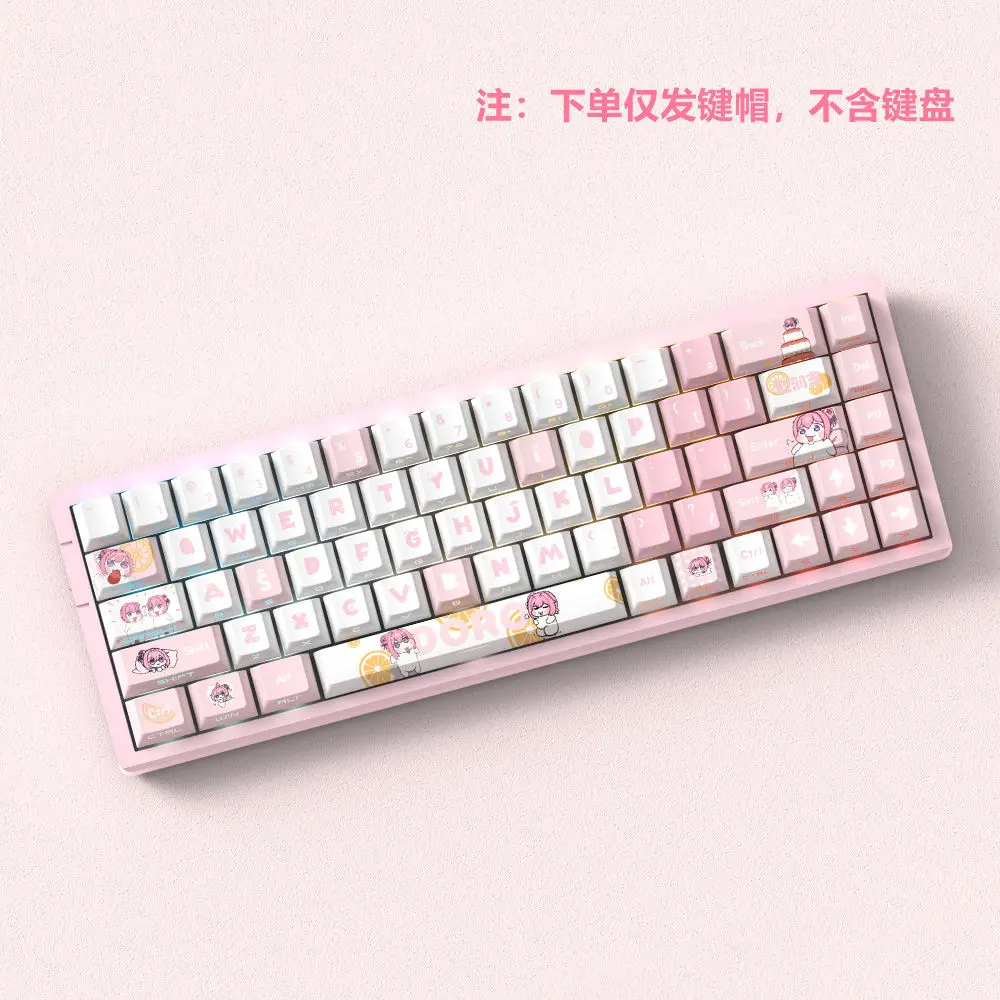 74 مفتاح دوروثي مخصص KeyCap أنيمي PBT الكرز الجانب طباعة شفافة شخصية أغطية المفاتيح ل Wooting 60 68 لوحة المفاتيح الميكانيكية