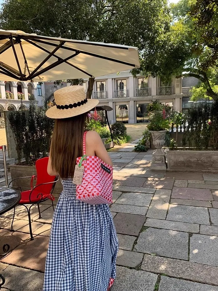 Vestidos sem mangas vestido feminino aniversário primavera boêmio vestido bloqueando fofo em camadas mori menina cottagecore único concurso ol