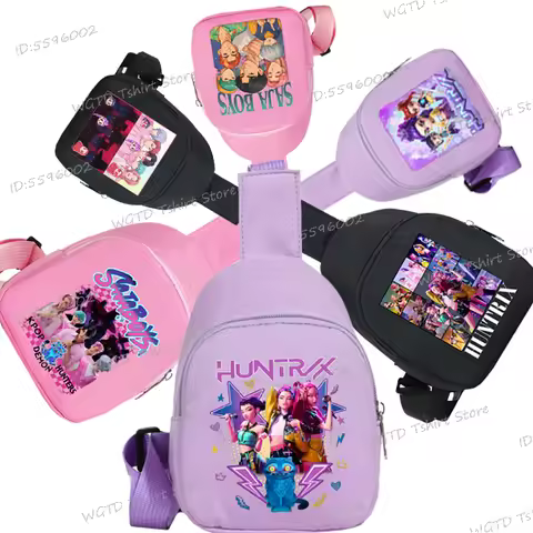 Anime Cartoon Cartoon Shoulder Bags Anime Children's Chest Bags Casual Cartoon Anime Cartoon Messenger Pouch Gifts