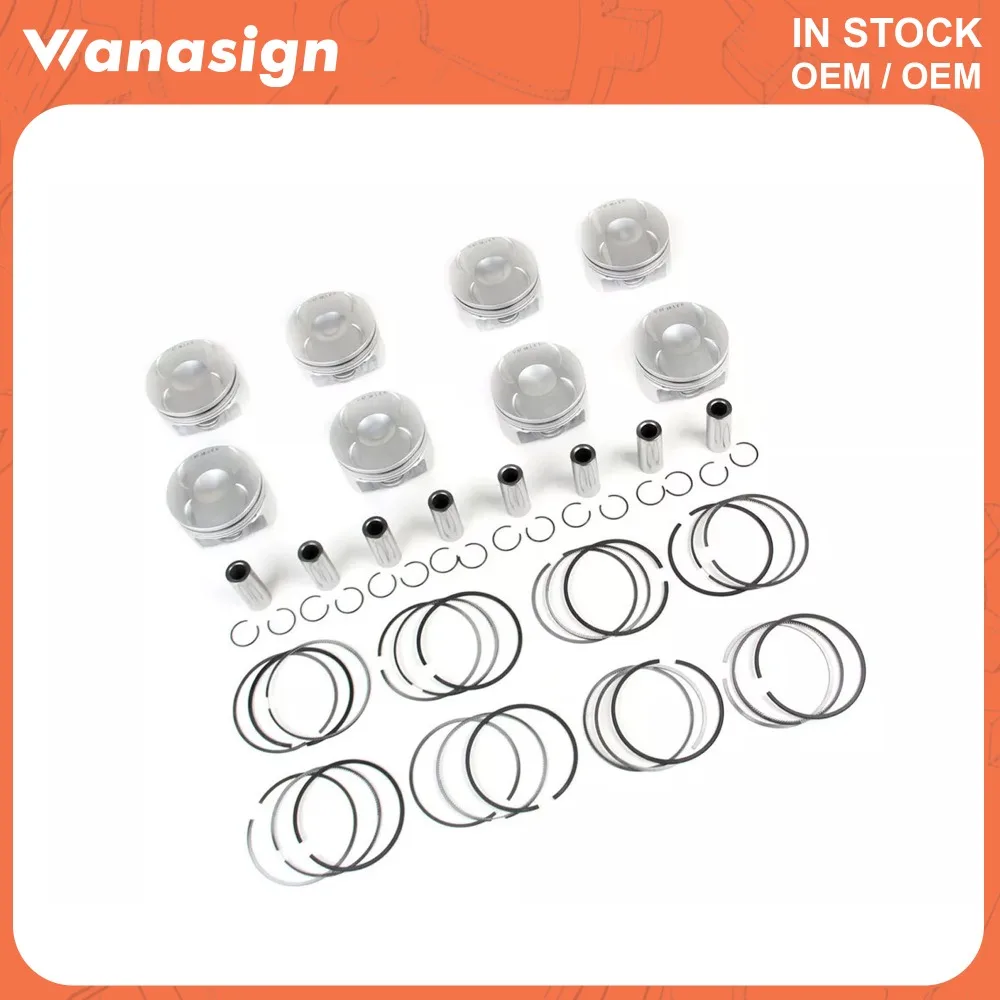 مجموعة المكبس والخواتم Φ84.5mm STD Fit 4.0 T لأودي A6 A7 A8 Quattro 4.0T TFSI CTGA CRDB CWUB CTFA V8 GAS 079107066 EN 079107066 EM