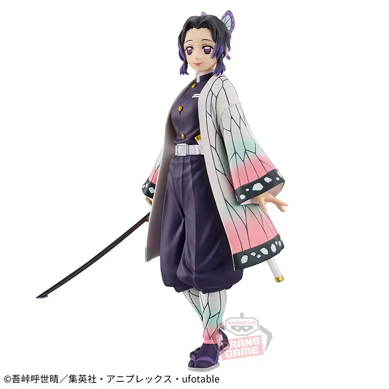 In Stock Banpresto Demon Slayer: Kimetsu No Yaiba Figure Vol.23 Kanzaki Aoi & Vol.47 Shinobu Kocho 16Cm Anime Action Model Toys