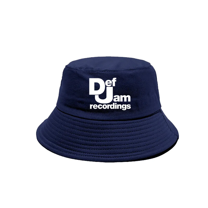 Def Jam Recordings Bucket Hats Cool Panama Caps Summer Outdoor Sunscreen Fisherman Cap Bob Hat MZ-326