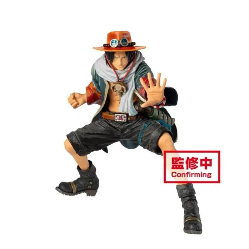 Original Bandai Banpresto One Piece Chronicle KOA Art King Desert Portgas D Ace Anime Action Figures Model Collection Gift Toys