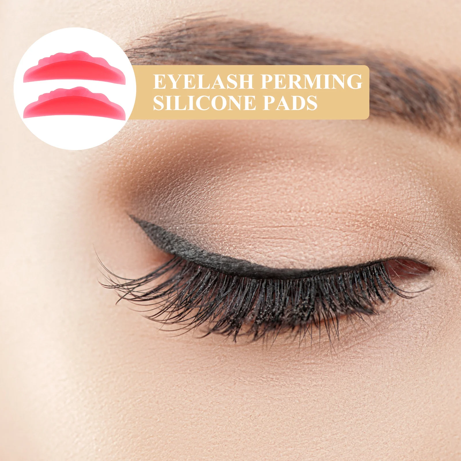 

8Pairs Eyelash Perming Silicone Pads Silicone Lash Lift Pads Reusable Safe Beauty Salon Curler Tool Eyelash Perming Gasket