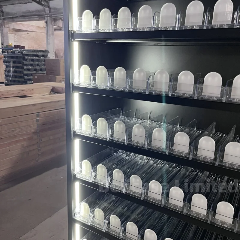 Aangepaste, Hete Verkoop Roken Winkel Metalen Display Planken Tabak Display Rack Staande Vitrinekast