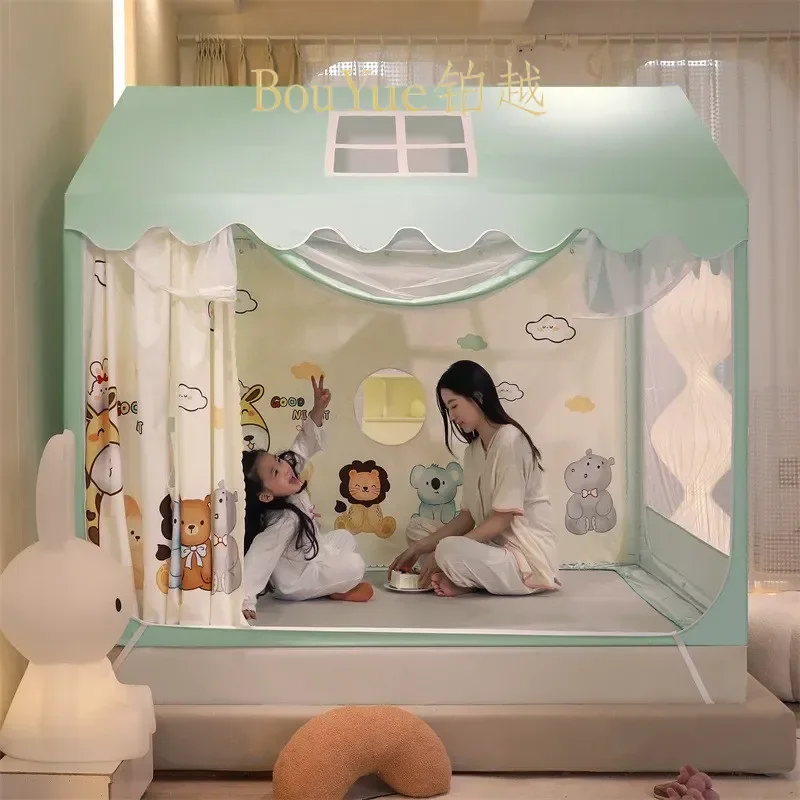 Kids Bed Tent Indoor Playhouse Princess Castle Canopy for Children Baby Toy House Reading Nook Decor