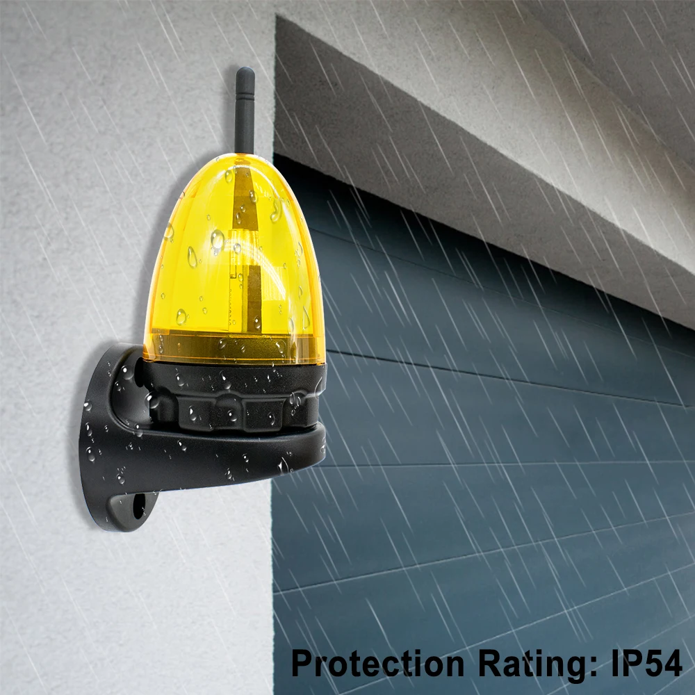 AC/DC 12v 24v 220v 12V-265V LED Flash Alarm Lamp for Swing Sliding Gate Opener Barrier Gate - Outdoor Security Light