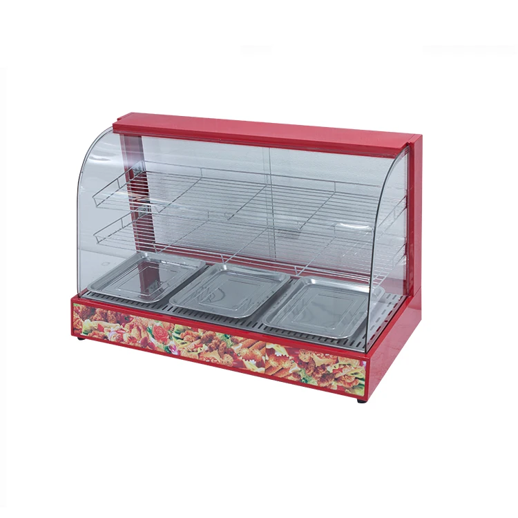 Kitchen Equipment Hot Food Warmer Display Cabinet For Fast Food