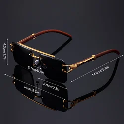 Ins 2024 Luxury Designer UV400 Sunglasses Women Girls New Trendy Rimless Sun Glasses Ladies Vintage Small Round Gafas De Sol