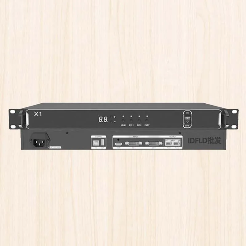 Prosesor Video X1 Colorlight RBG, pengontrol Display LED warna penuh, Port USB mendukung Input DVI HDMI