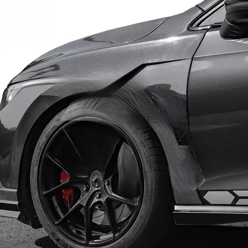 High Fitment ST Style Carbon Fiber Front Fender Body Kit for Golf 8 GTI R R Line MK8
