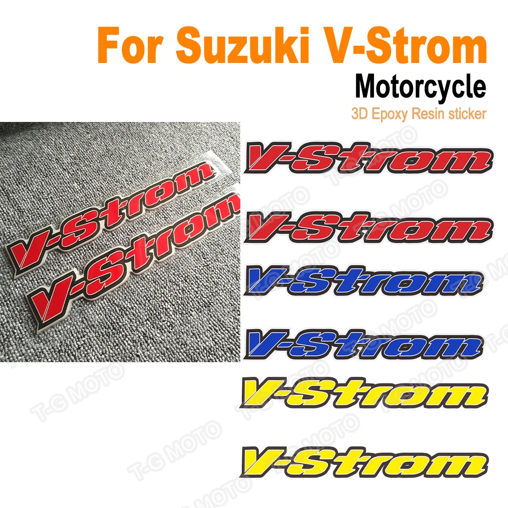

For Suzuki V-STROM V STROM DL 250 650 1000 XT Motorcycle Stickers 3D Decals Chrome Motorbike Reflective Emblem Badge