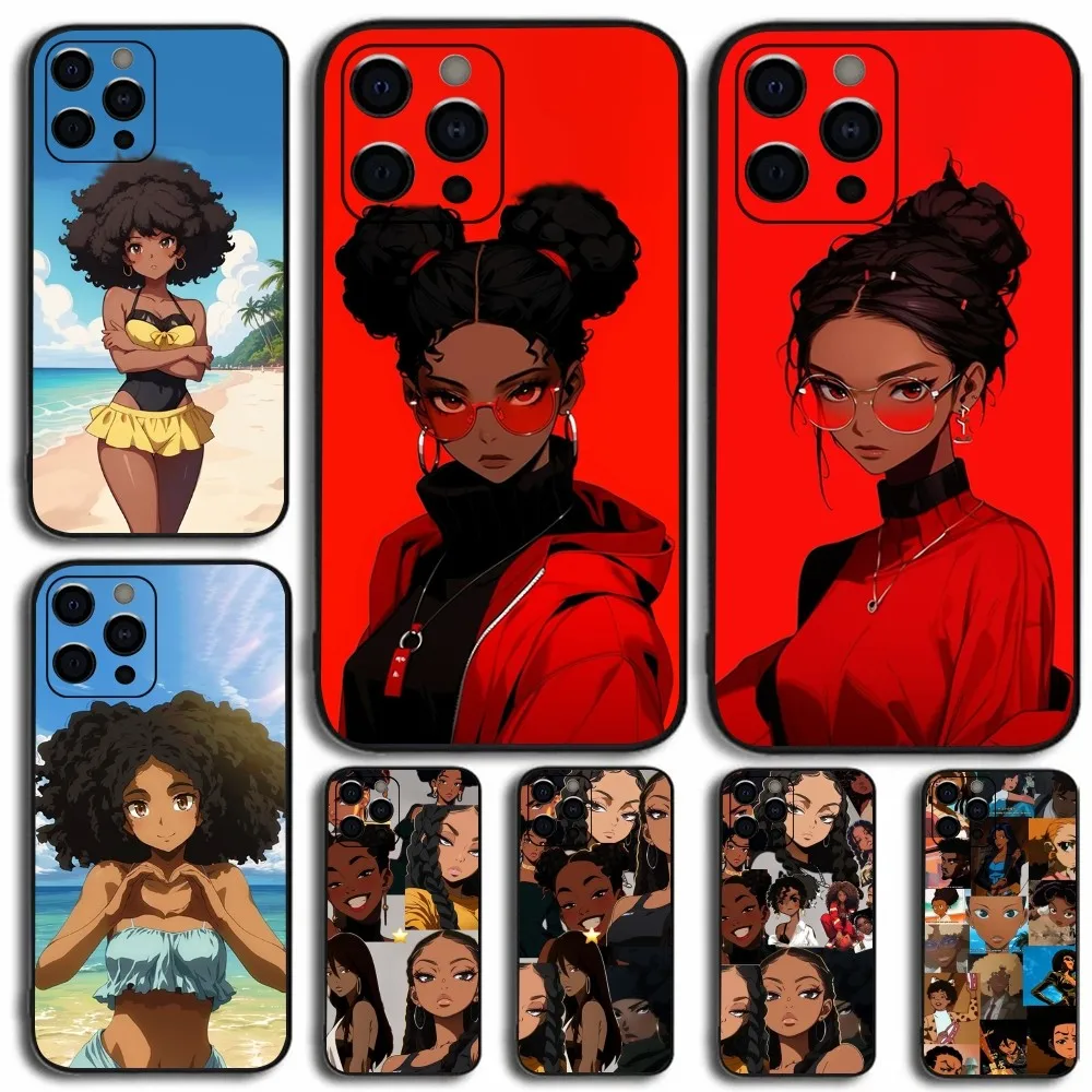 H-Hatchin Michiko Malandro Phone Case For Apple iPhone 15,14,13,12,11,Pro,X,XS,Max,XR,Plus,Mini Soft Black Cover