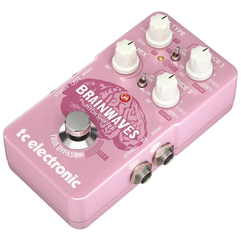 Genuine Wholesale TC ELECTRONICS BRAINWAVES PITCH SHIFTER Guitar Bass Distortion Single Block Offers Guitar Effect