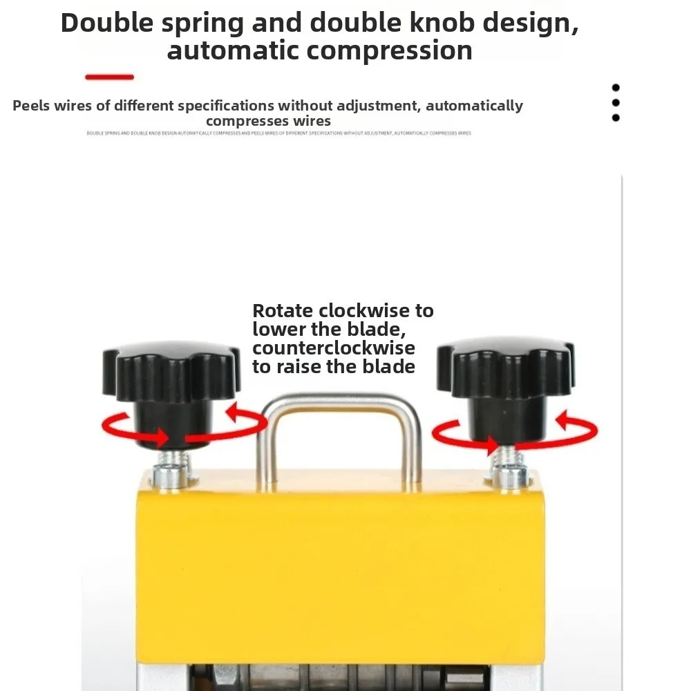 Double Drive Wire Stripper Machine Multi-hole Automatic Scrap Wire Copper Wire Stripper Upgraded Blades Enhance Efficiency