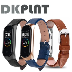 Funda de cuero de colores para Xiaomi MiBand 6, 4, 5, mi band 5, 4, 3 y 6, correa de reloj inteligente