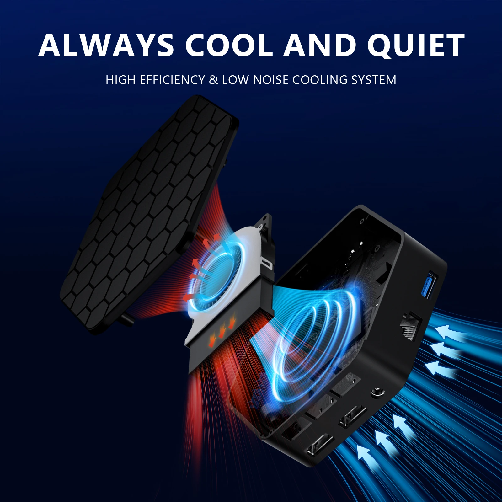 SOAYAN Mini PC, 13th Twin Lake N150 Mini Computers 16GB DDR4 500GB SSD Mini Desktop Computer 4K Dual Display/WiFi 5/USB3.2/BT4.2