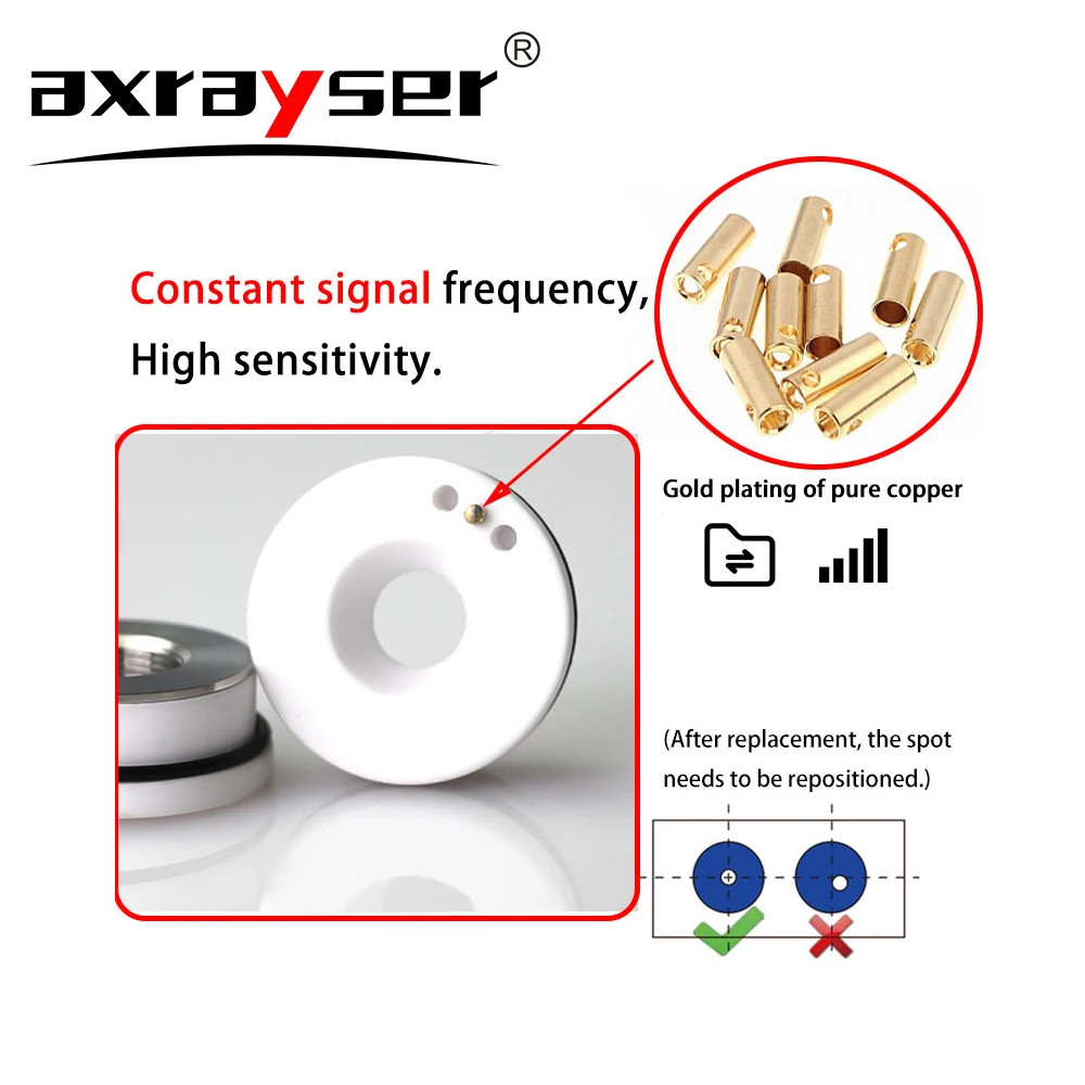 Imagem -04 - Anel Cerâmico a Laser para Máquina de Corte de Fibra Suporte do Bocal Oem Precitec-ktxb Raytools 3d Wsx Corpo Mini Tony Cabeça Hem D28 32 mm