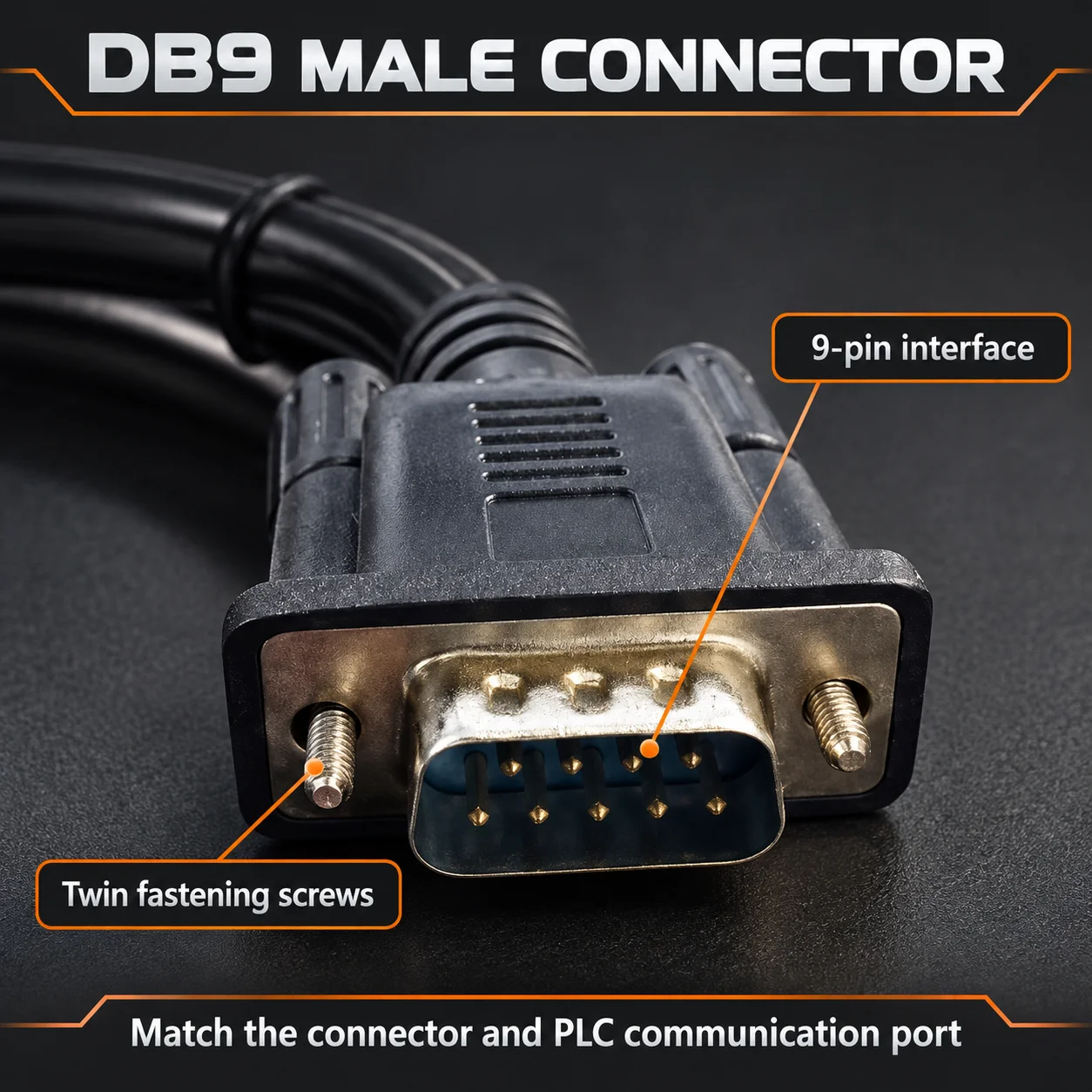 USB-XW2Z-200S-V USB to RS232 PLC Programming Cable for Omron CQM1H CPM2C CJ1M DB9 Male Enhanced Version