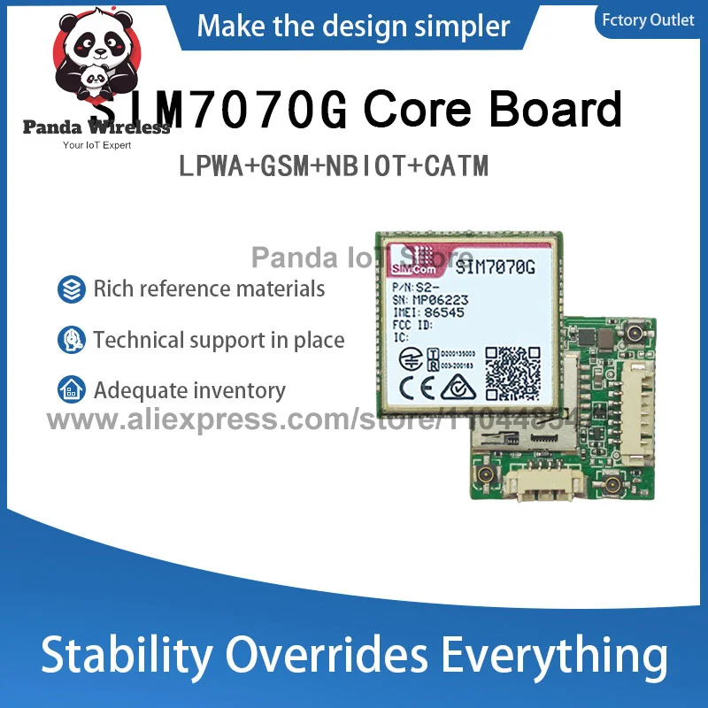 Picture 7: SIMcom SIM7070G NBIOT CATM LPWA Core Board Cat-M/Cat-NB/GPRS/EDGE B1/B2/B3/B4/B5/B8/B12/B13/B18/B19/B20 compatible with SIM7000