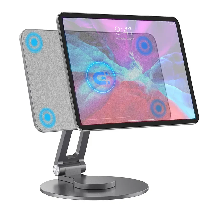 Magnetic Stand for IPad Pro,Adjustable Foldable Holder for IPad Pro 12.9/11 IPad Air 5/4th Rotation Bracket Take Notes