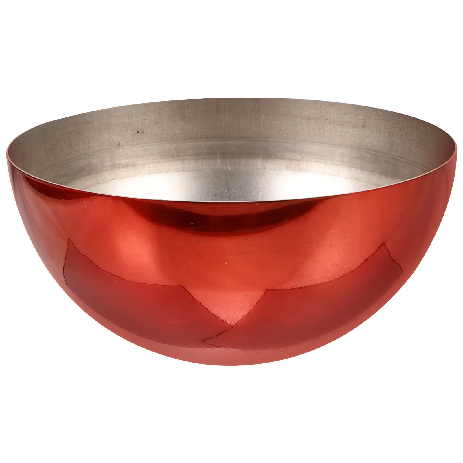 

1PC 304 Stainless Steel Hollow Mirror Decorative Red 150mm Garden Outdoor Reflective Sphere Gazing Globe for Home Lawn