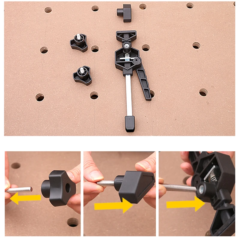 Woodworking Desktop Clip Adjustable Frame Woodworking Fast Fixed Clip Clamp Fixture for Woodworking Benches