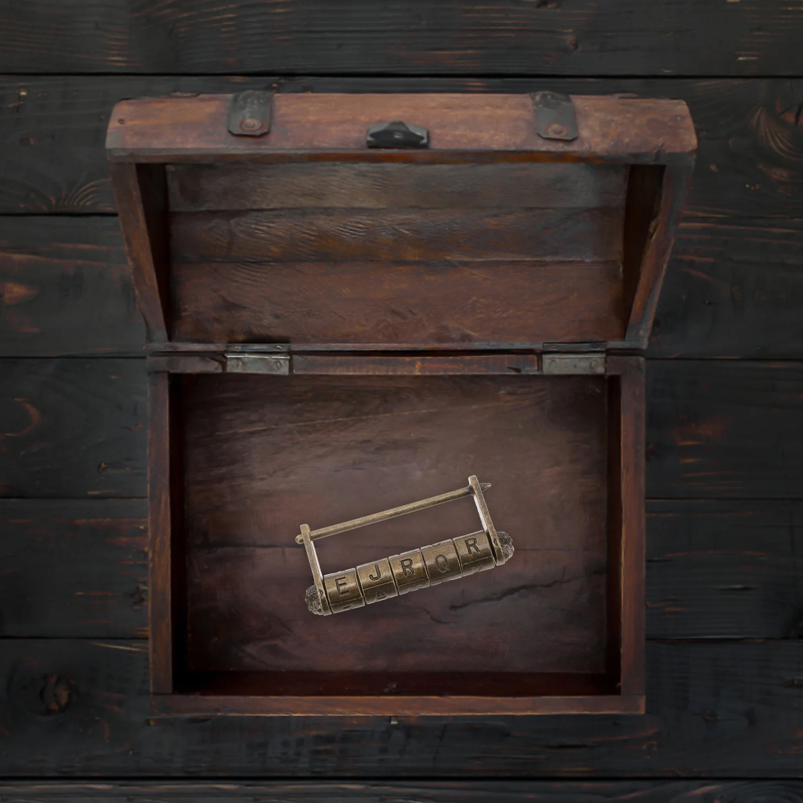 Vintage Word Retro Chinese Style Password Lock For Jewelry Box Cabinet Drawer Engraved Metal Padlock Security Lock