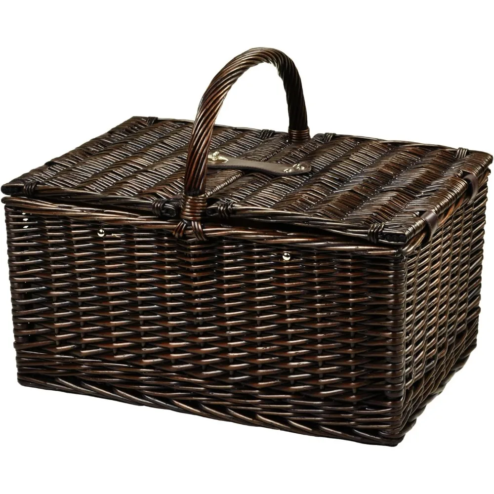

Surrey Willow Picnic Basket for Two with Coffee Set - Hamptons Style