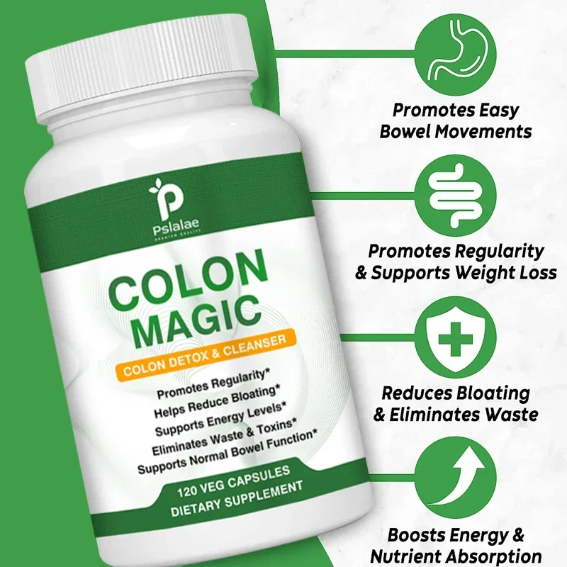 Colon Detox and Cleanse - Contains Psyllium Husk To Relieve Bloating and Constipation