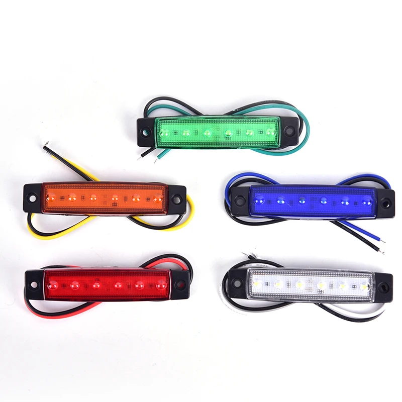 Lampu sein LED 12V, lampu rem, lampu ekor indikator penanda samping truk, lampu sein, lampu LED Auto Bus mobil, Lori, Trailer, 1 buah