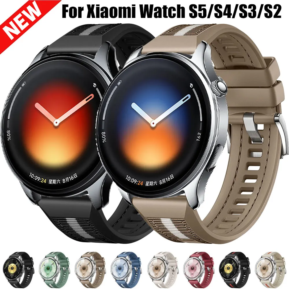 

Ремешки 22 мм для часов Xiaomi Watch S5, S4, S3, S2, S1 Pro/2 Pro, браслет из нержавеющей стали для HAYLOU Solar 5/Ultra/Lite, Watch 4, 4S Correa