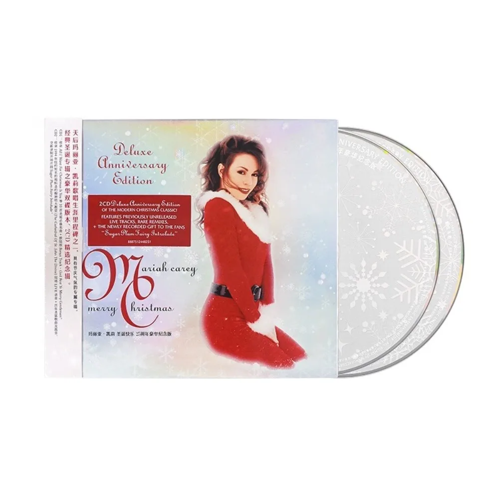 

Mariah Carey Merry Christmas 25th Anniversary Deluxe Edition 2CD + Lyric Book Iconic Holiday Pop Classics for Fans & Collectors